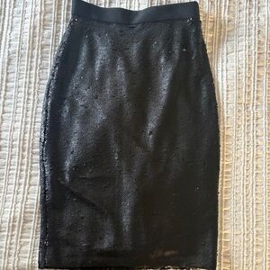 Banana Republic Black Sequin Pencil Skirt (2)